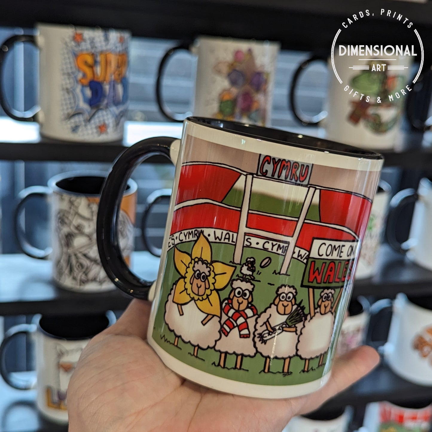 Welsh Rugby Sheep Mug