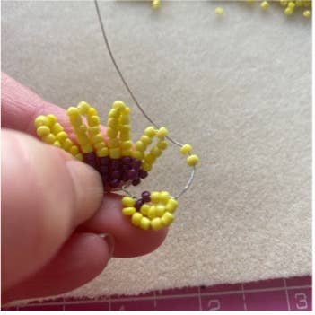Beaded Flower Craft Kit - Pansy.