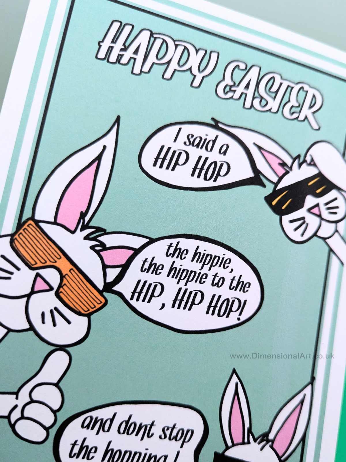Hip Hop Rabbit Easter Card