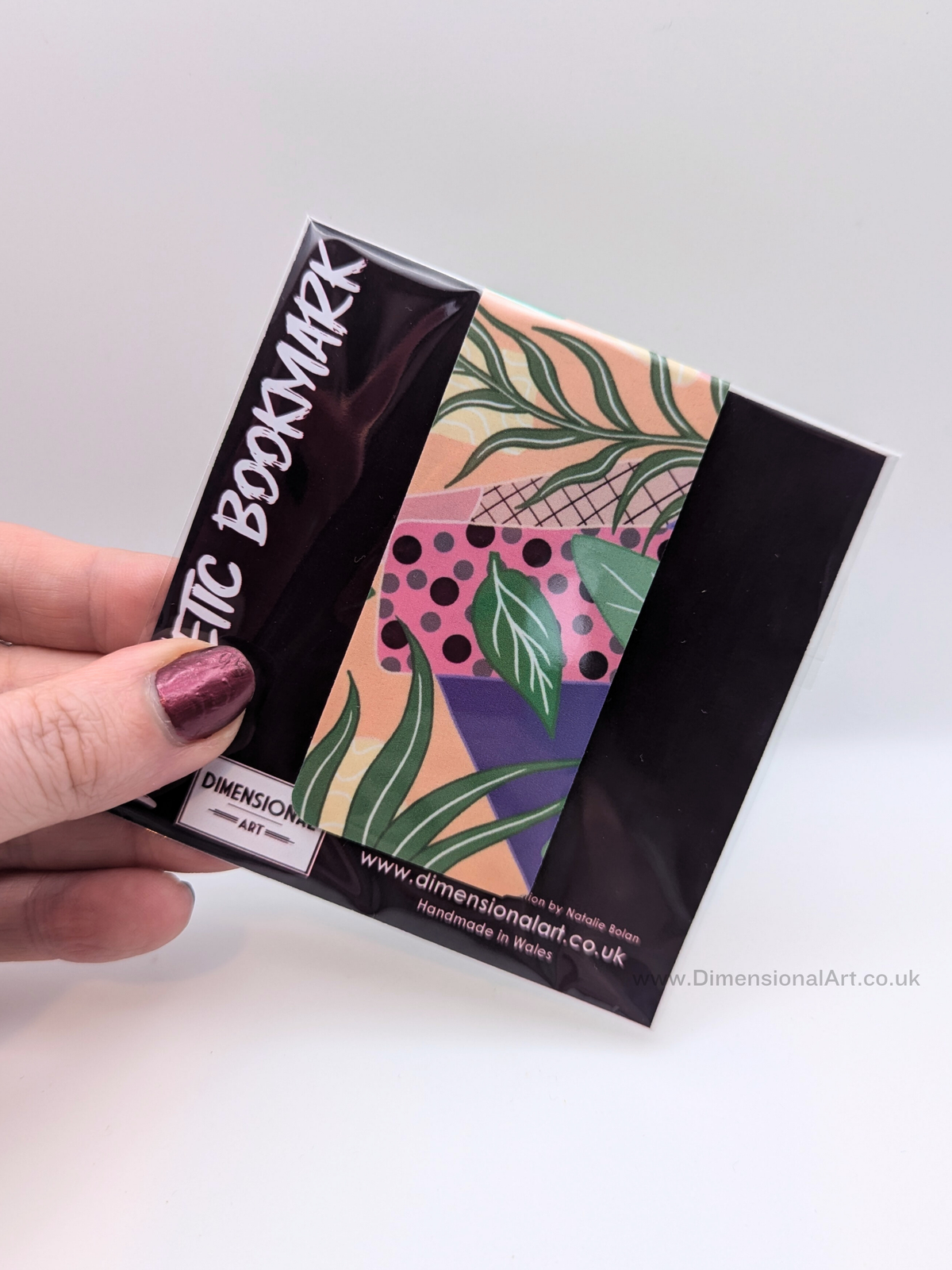 leaf pattern Magnetic Bookmark