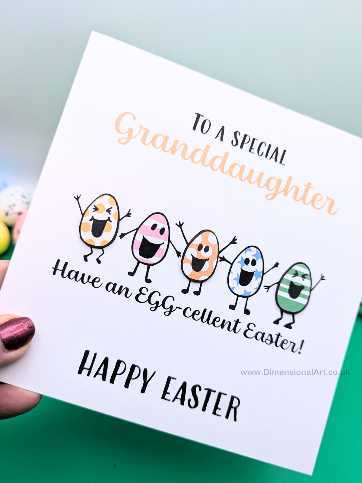 Granddaughter Egg-cellent Easter Card