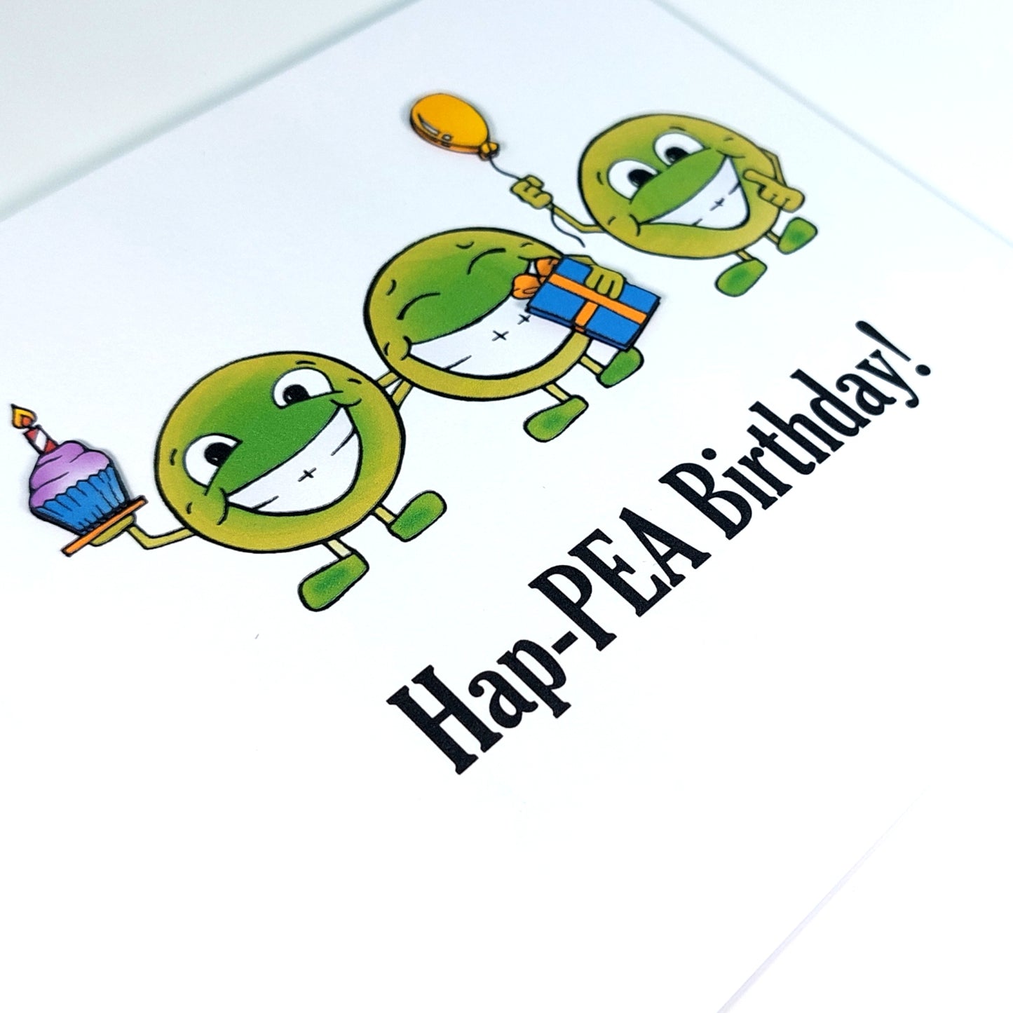 Hap-PEA Birthday Card