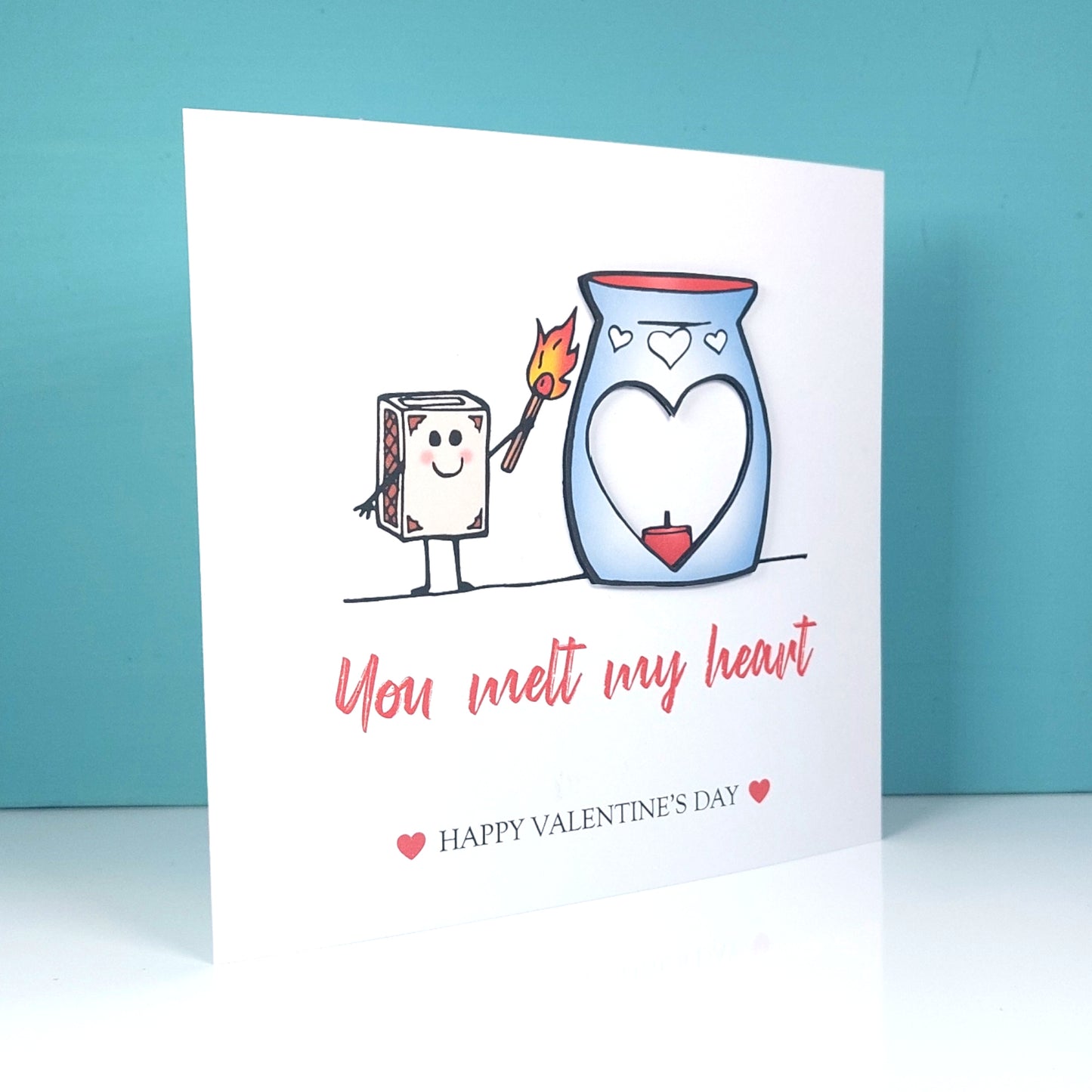 You melt my heart Happy Valentines Day Card