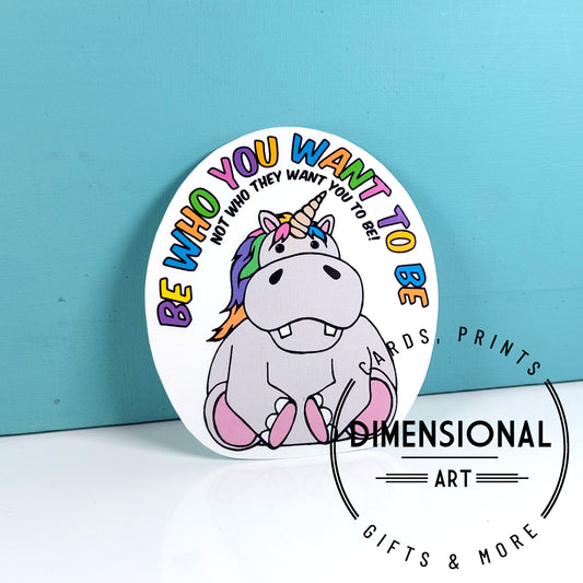 Uni-Hippo Sticker