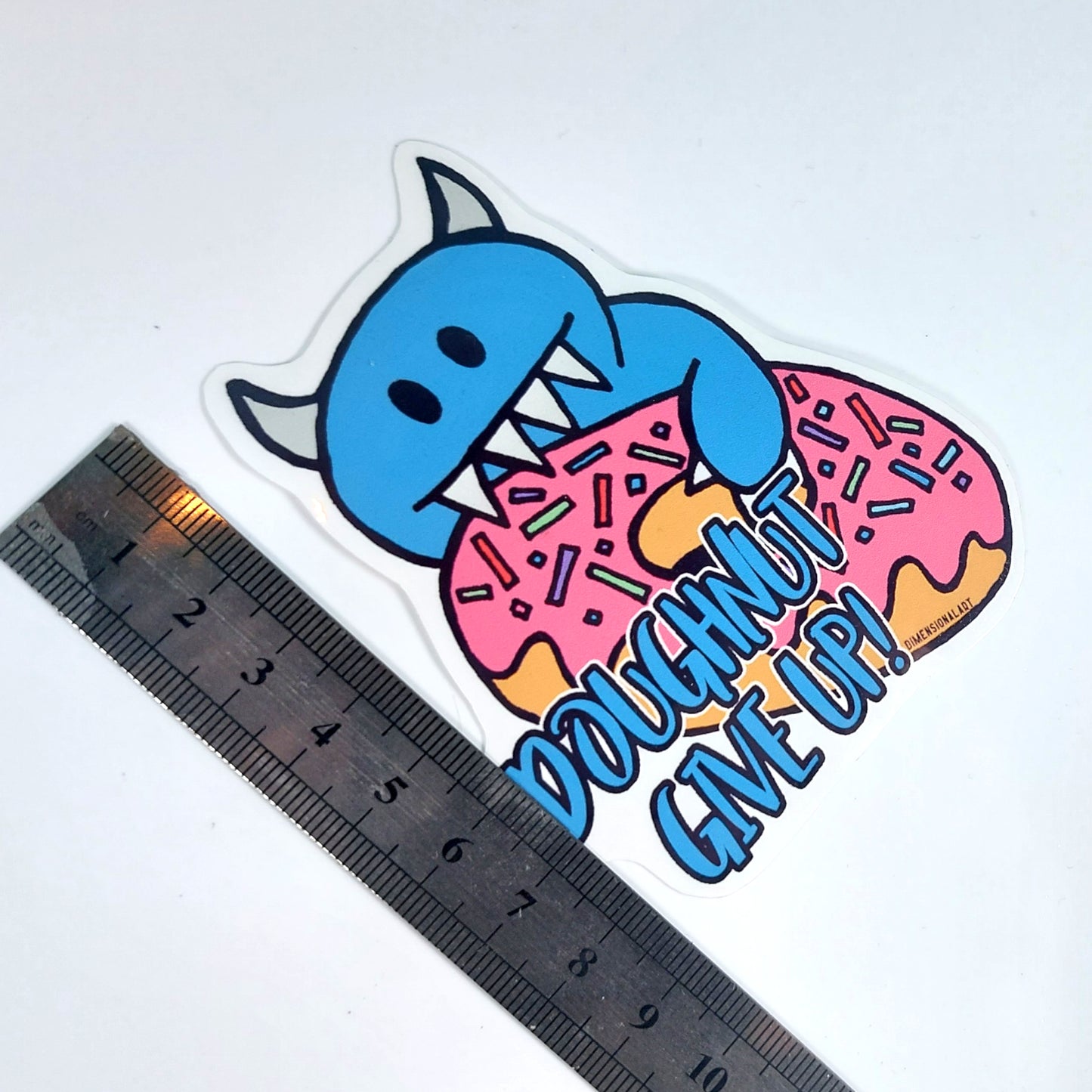 Doughnut Give Up Sticker