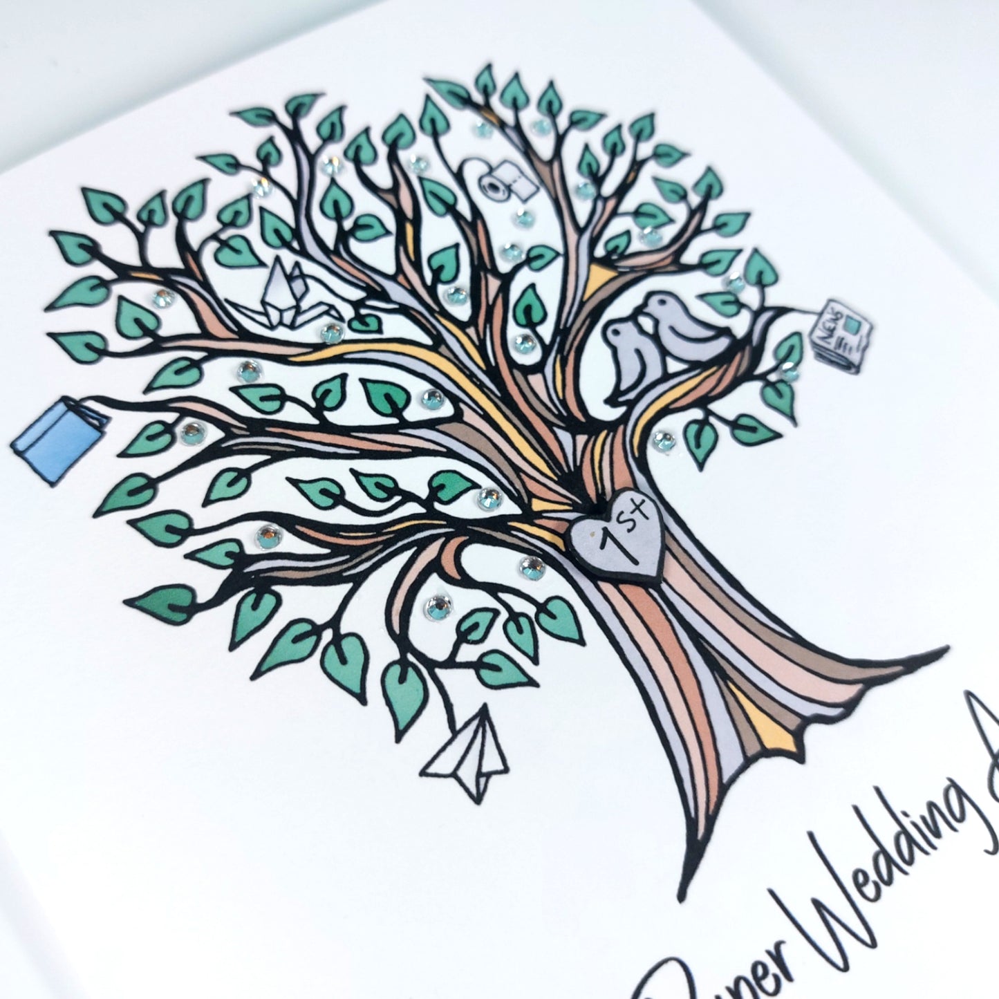 1st Paper Anniversary Card