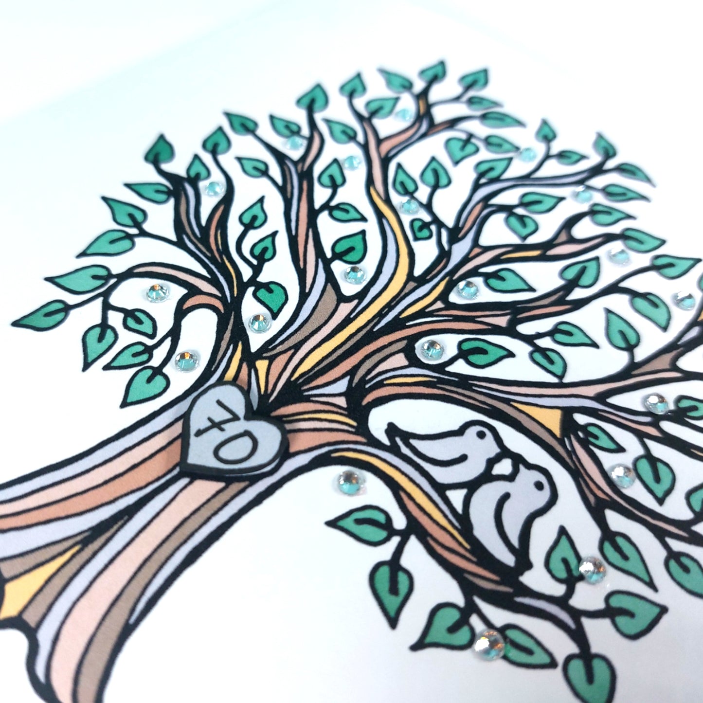 70th Platinum Anniversary Card