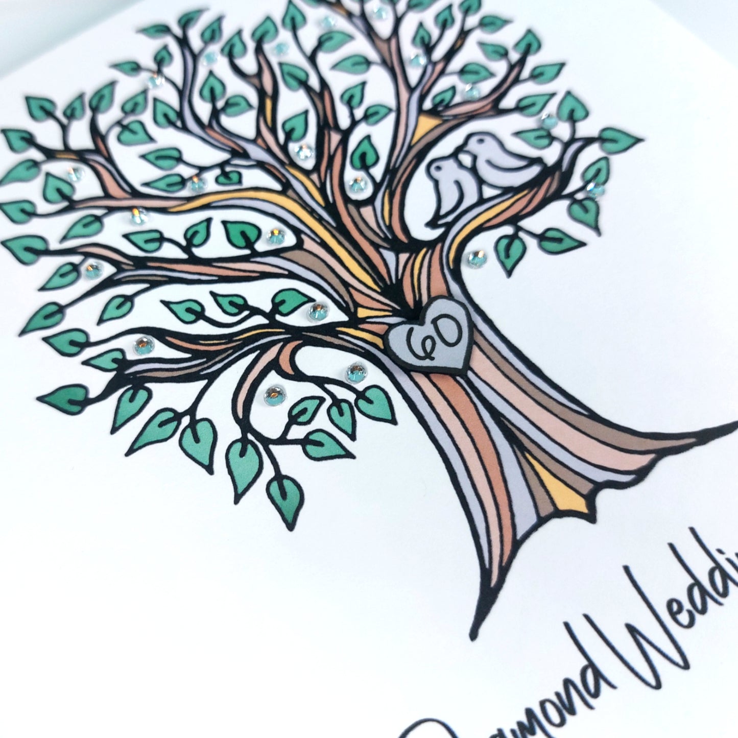 60th Diamond Anniversary Card