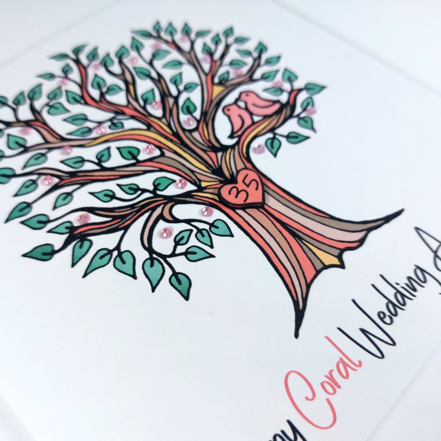 35th Coral Anniversary Card