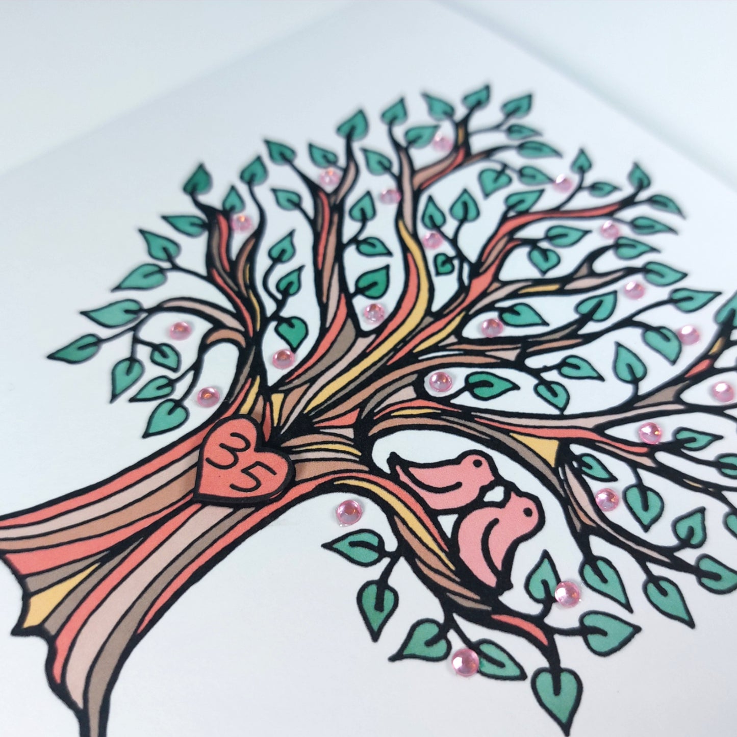 35th Coral Anniversary Card