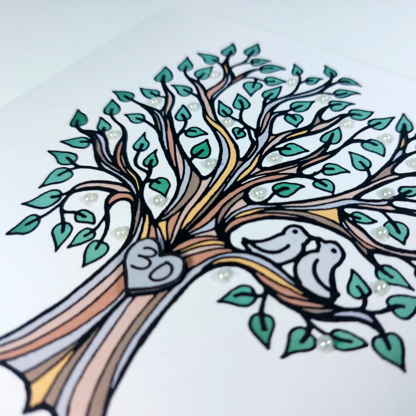 30th Pearl Anniversary Card