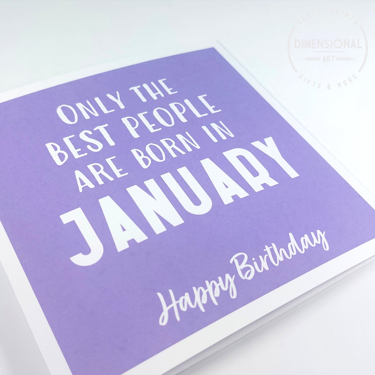 Best people are born in JANUARY - Birthday Card