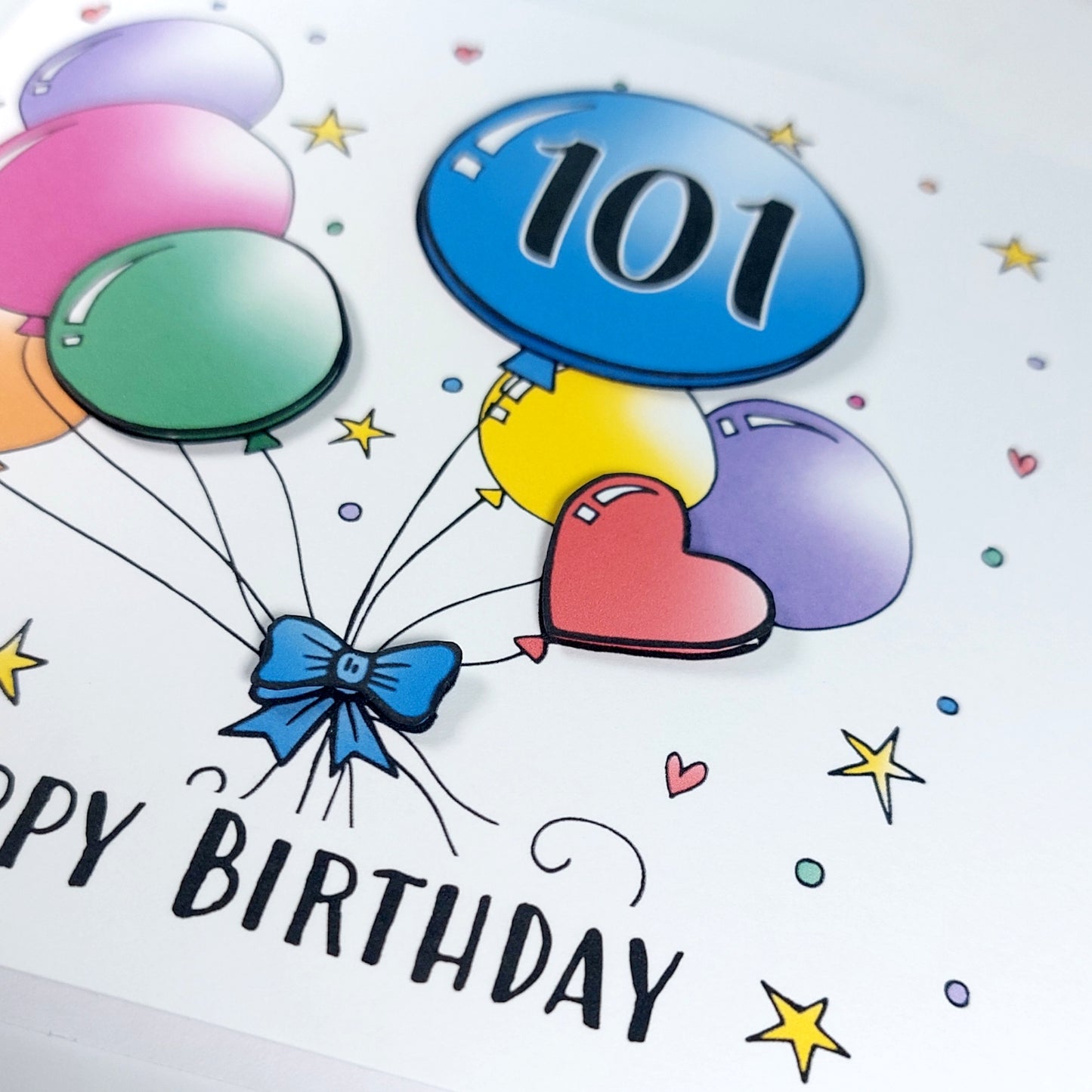 101st Balloons Birthday Card