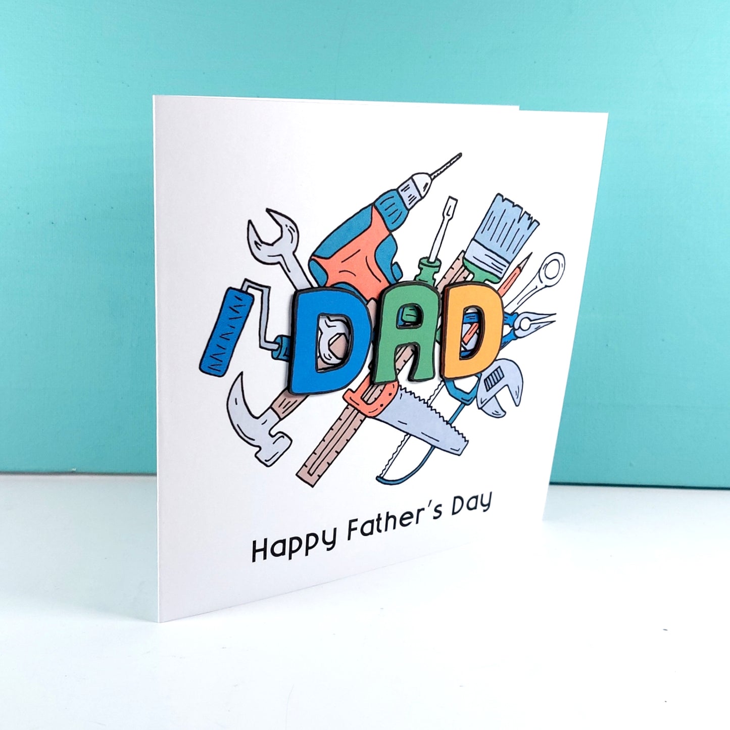 Dad DIY happy fathers Card