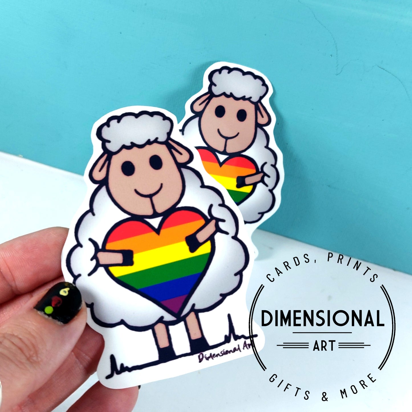 Pride Rainbow Sheep Sticker