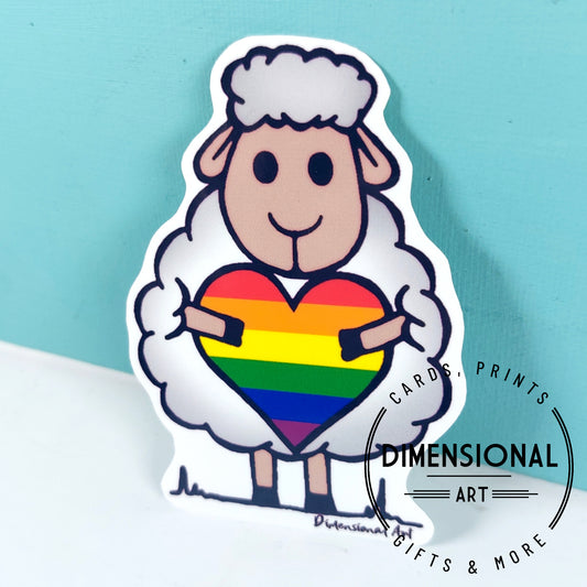 Pride Rainbow Sheep Sticker
