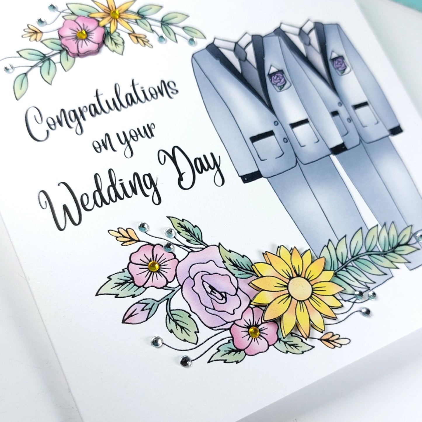 Groom and Groom Congratulations on your Wedding Day