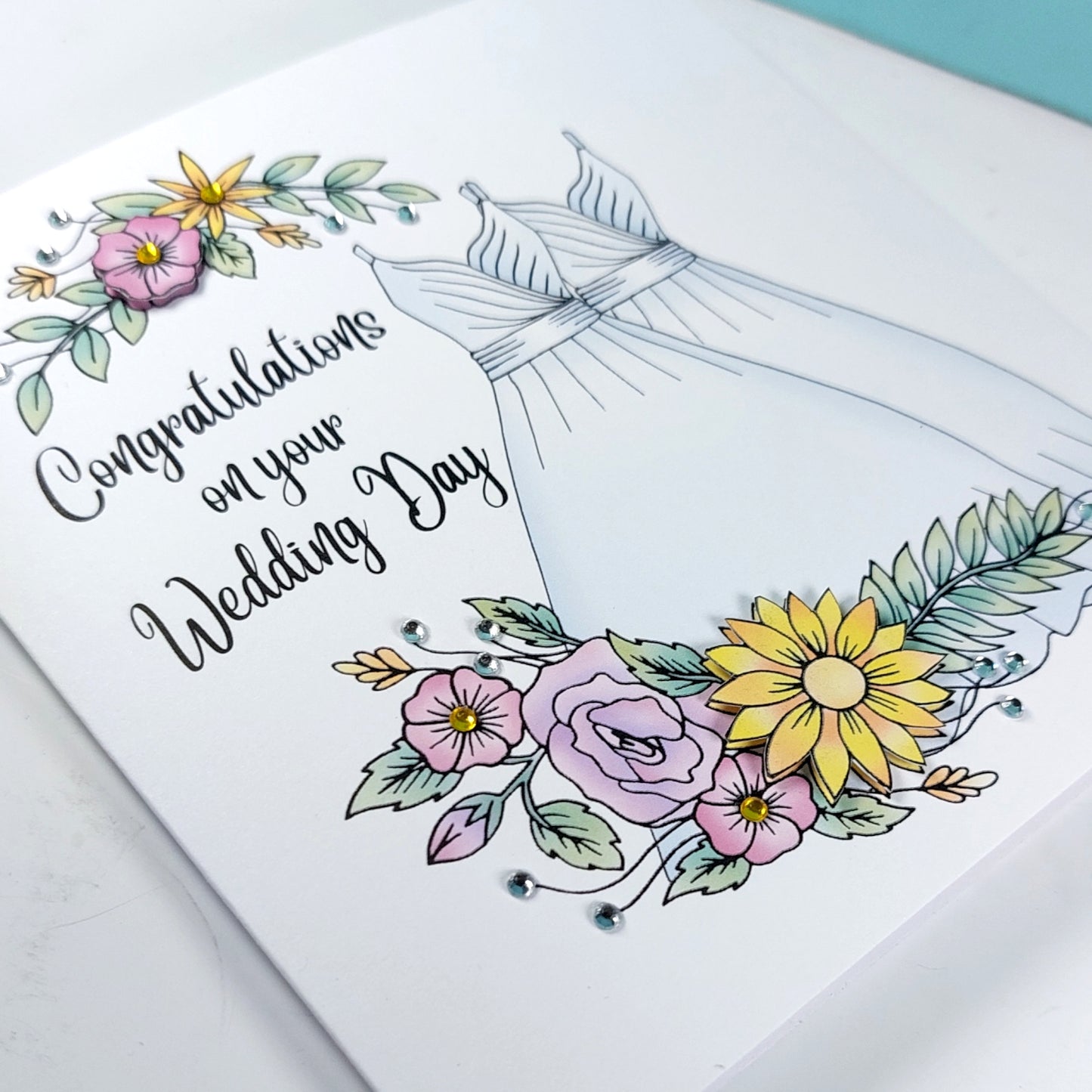 Bride and Bride Congratulations on your Wedding Day