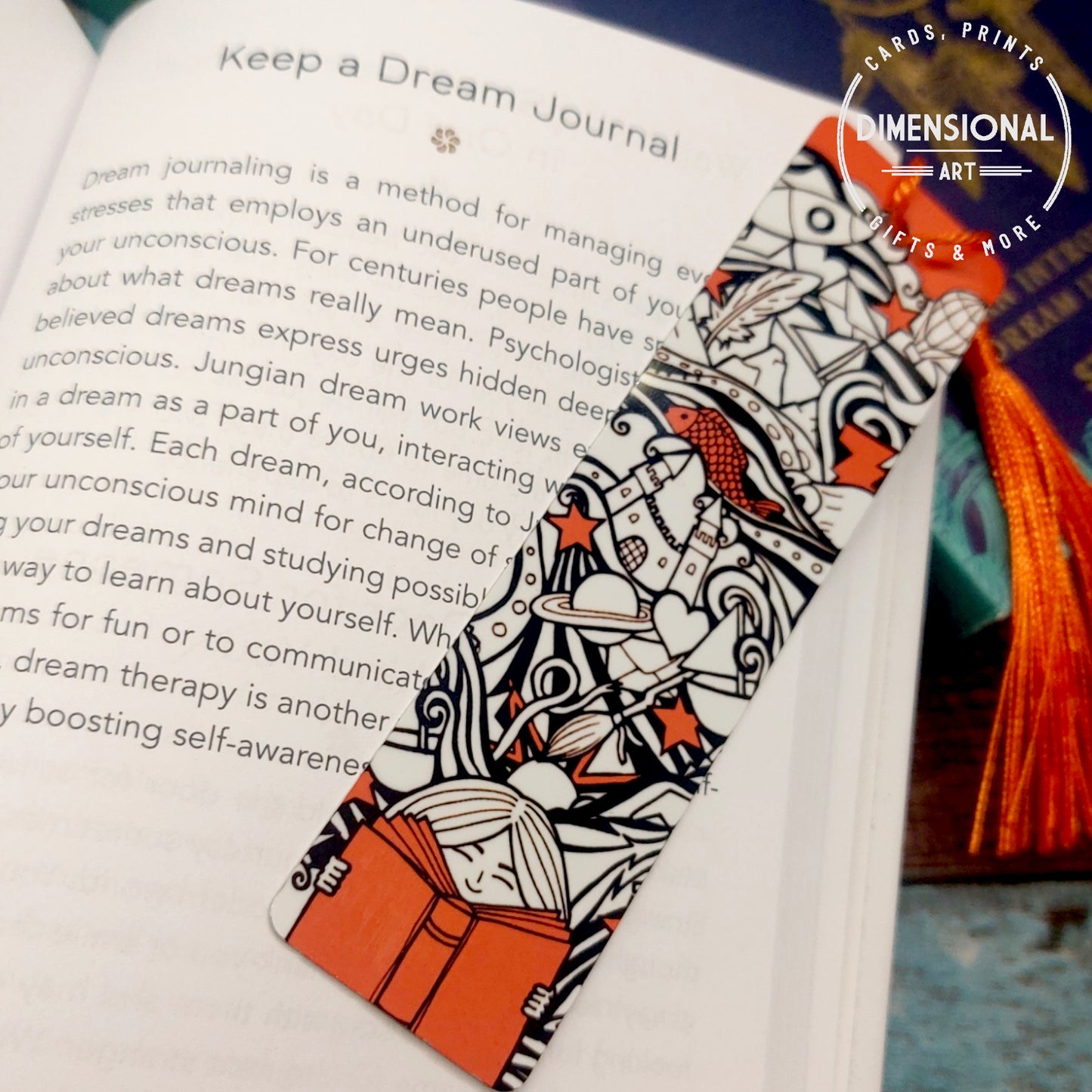 Lost in a Story Book Metal Bookmark