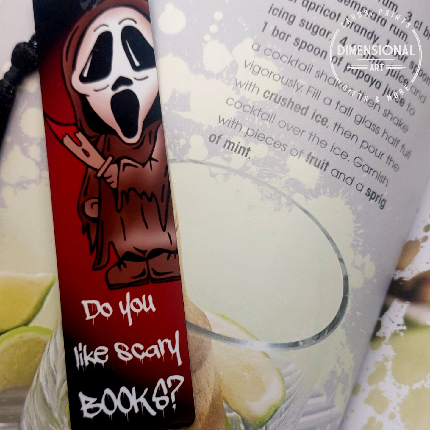 Do you like scary books Metal Bookmark