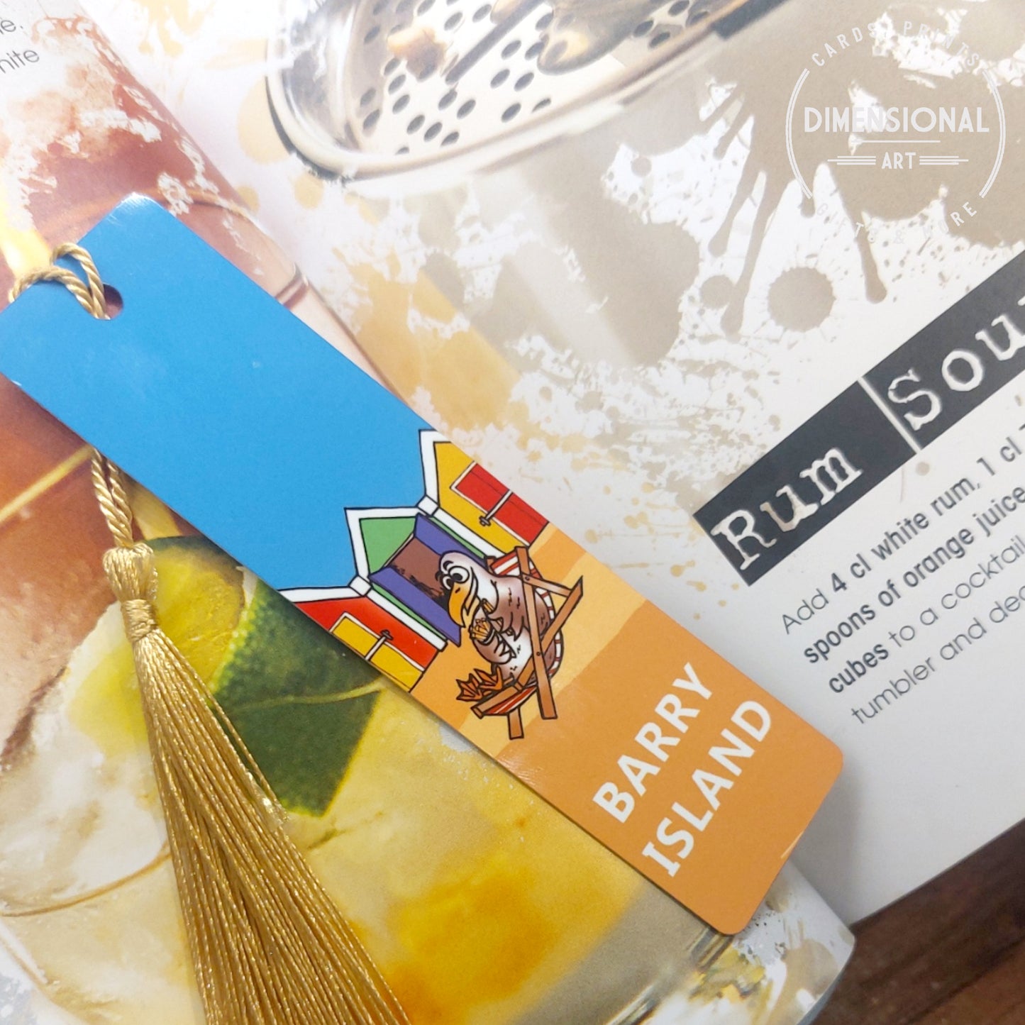 Barry Island Seagull Metal Bookmark