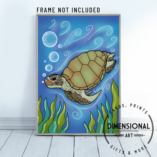 Sea Turtle A4 Print
