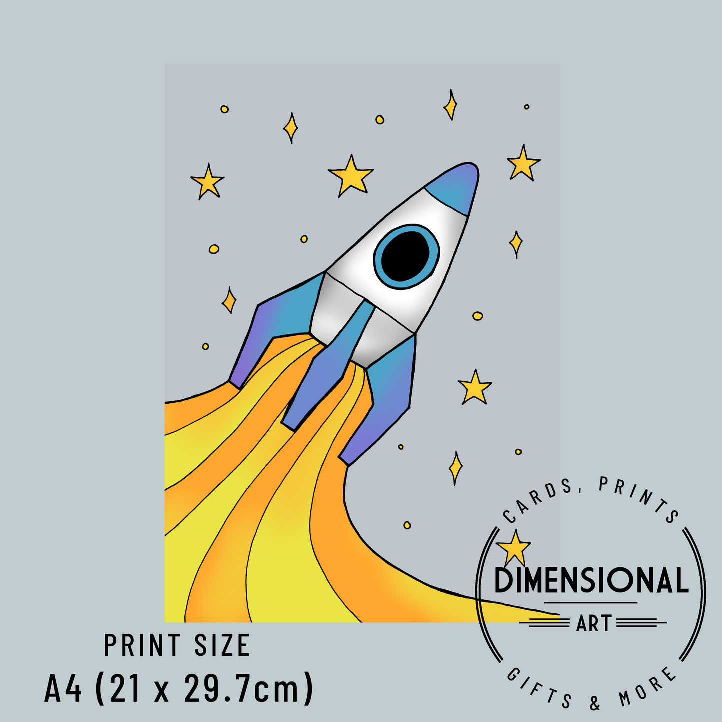 Dream Big Space A4 Prints (Set of 3)