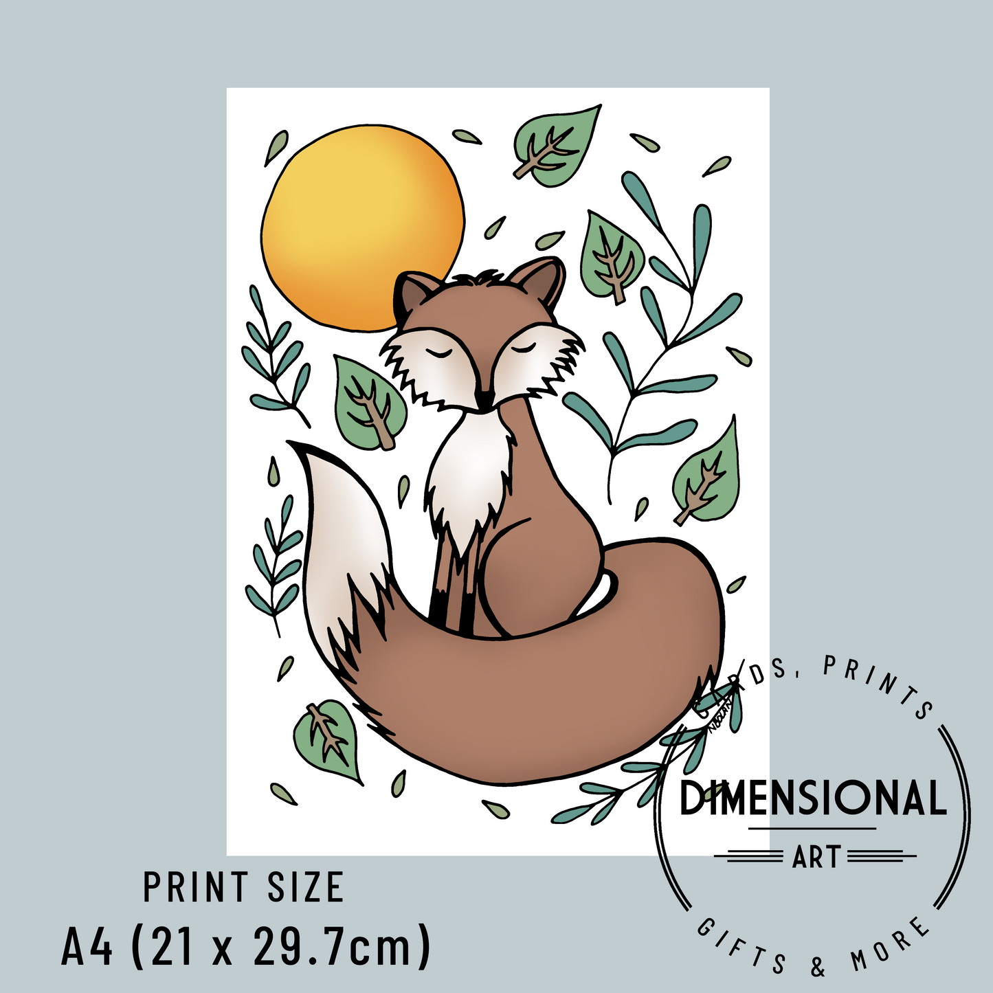 Fox A4 Print