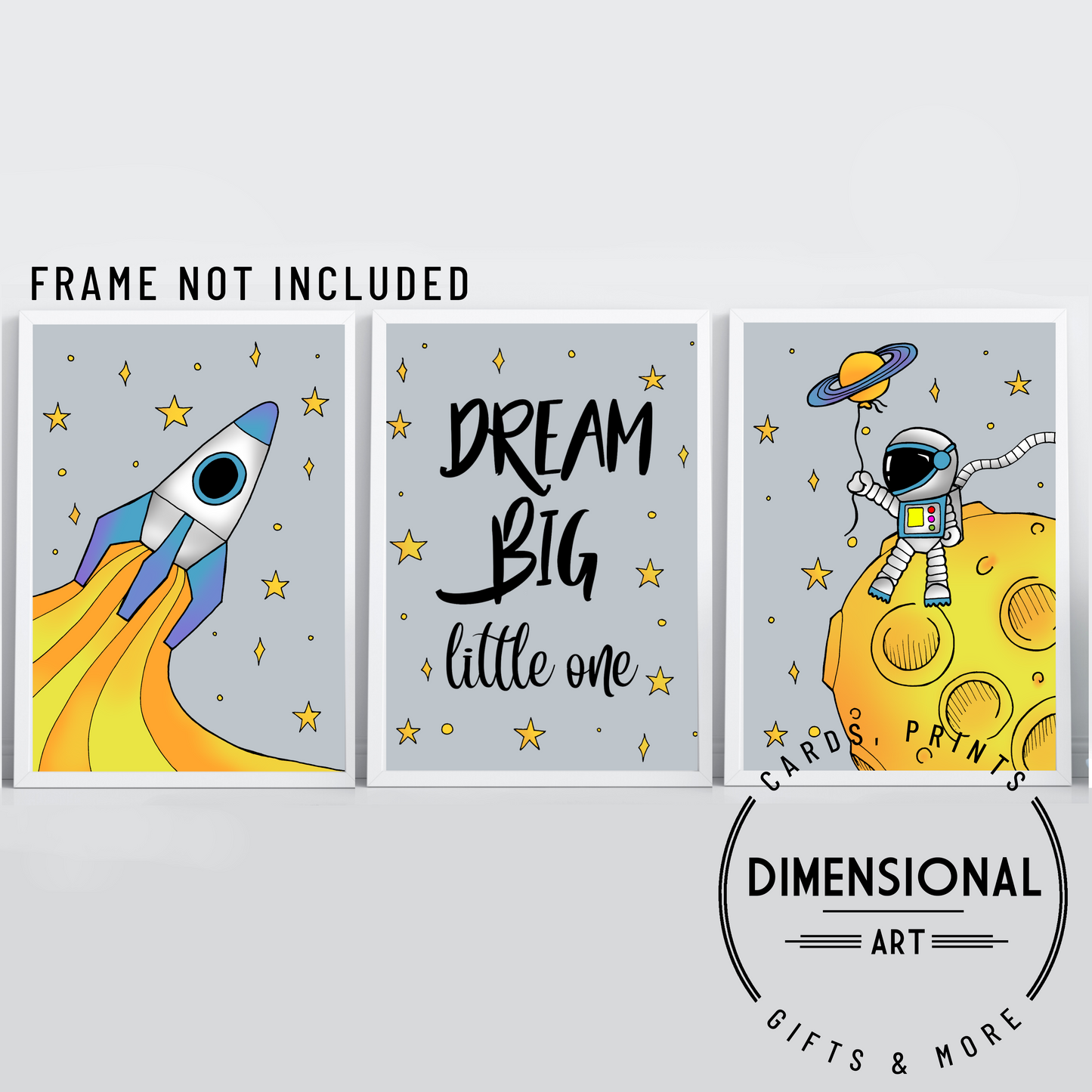 Dream Big Space A4 Prints (Set of 3)