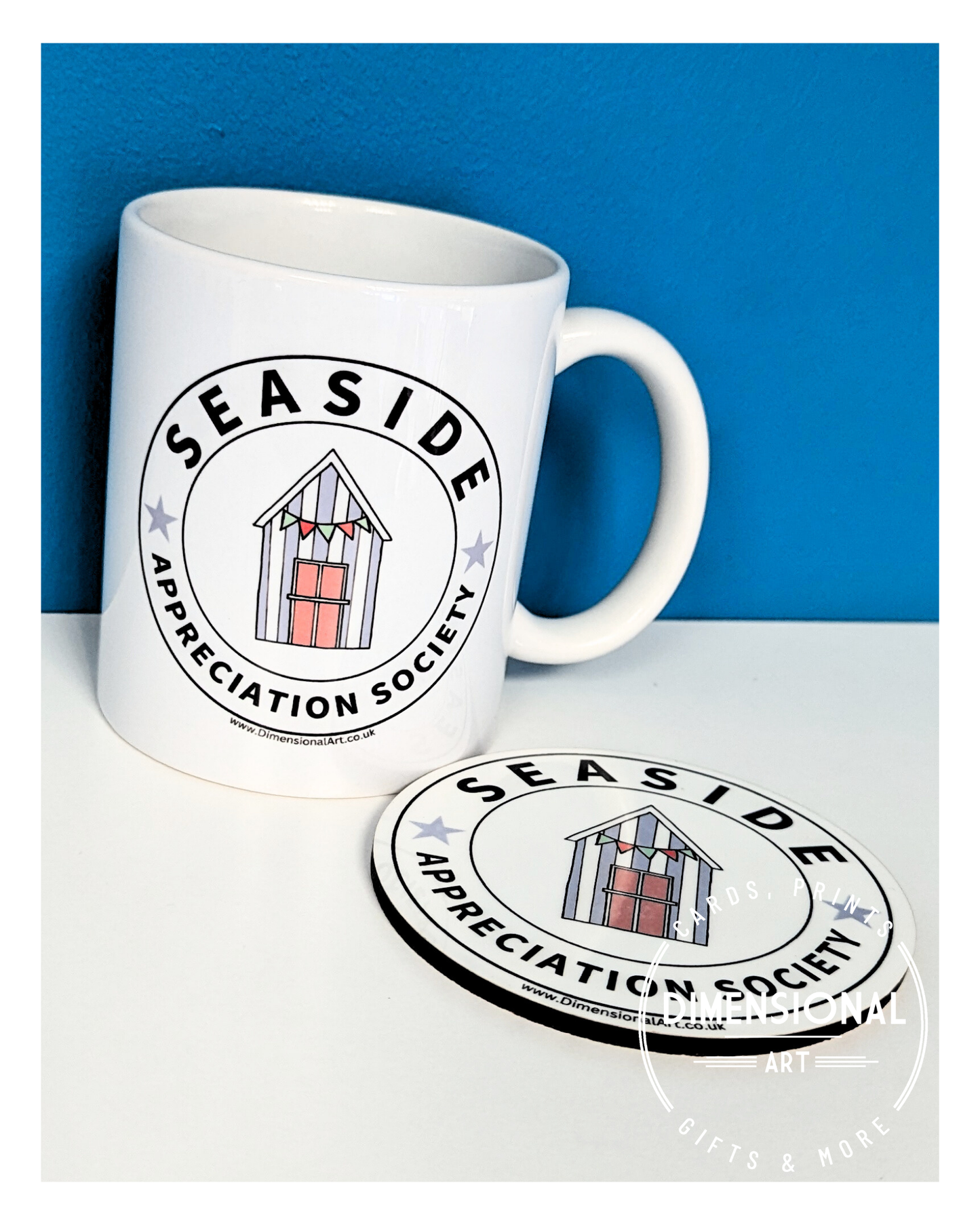 Seaside Appreciation Society Mug and Coaster