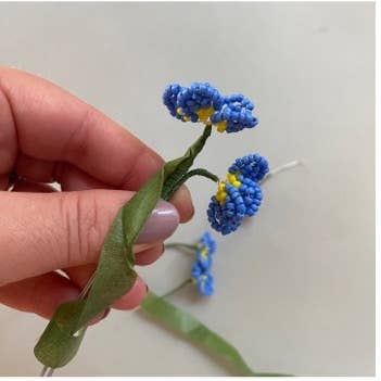 Beaded Flower Craft Kit - Forget Me Not.
