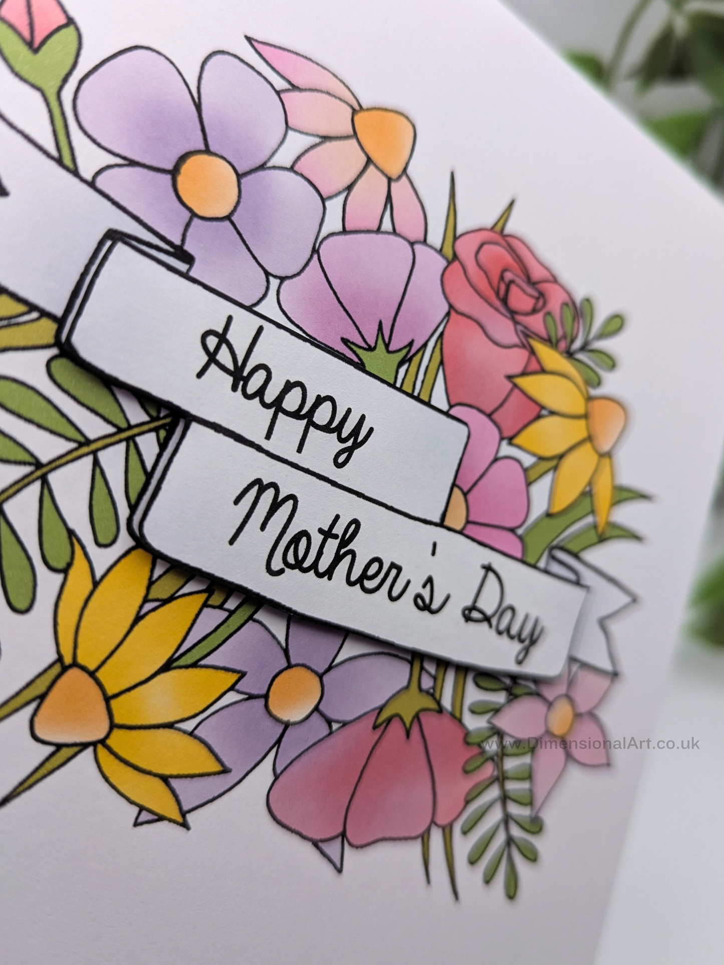 Flowers mother's Day card