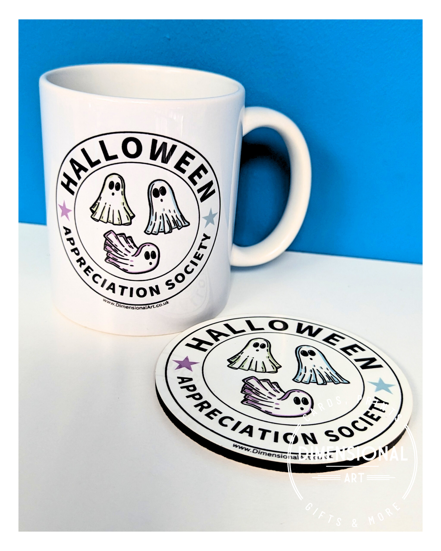 Halloween Appreciation Society Mug and Coaster