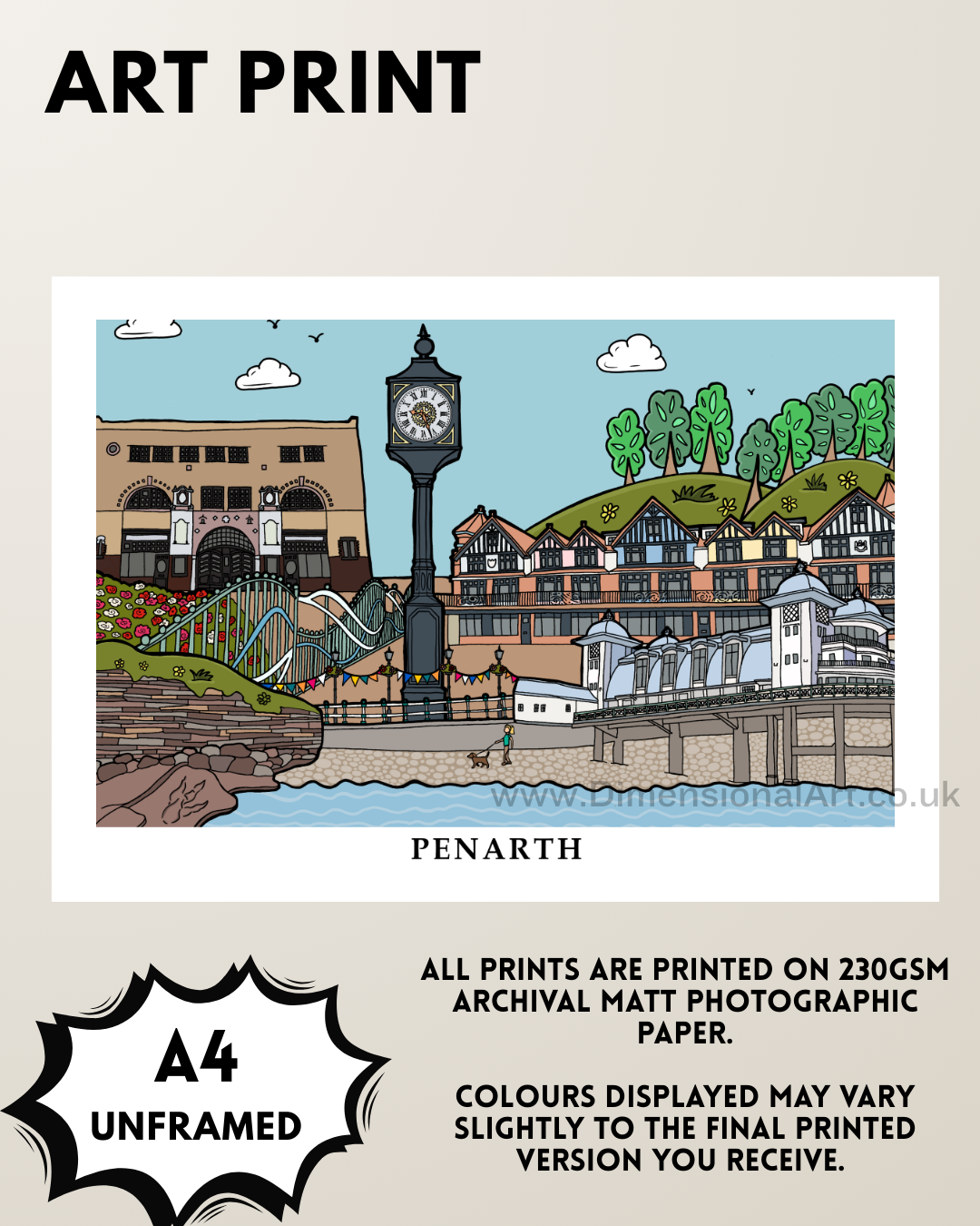 Penarth A4 Art Print
