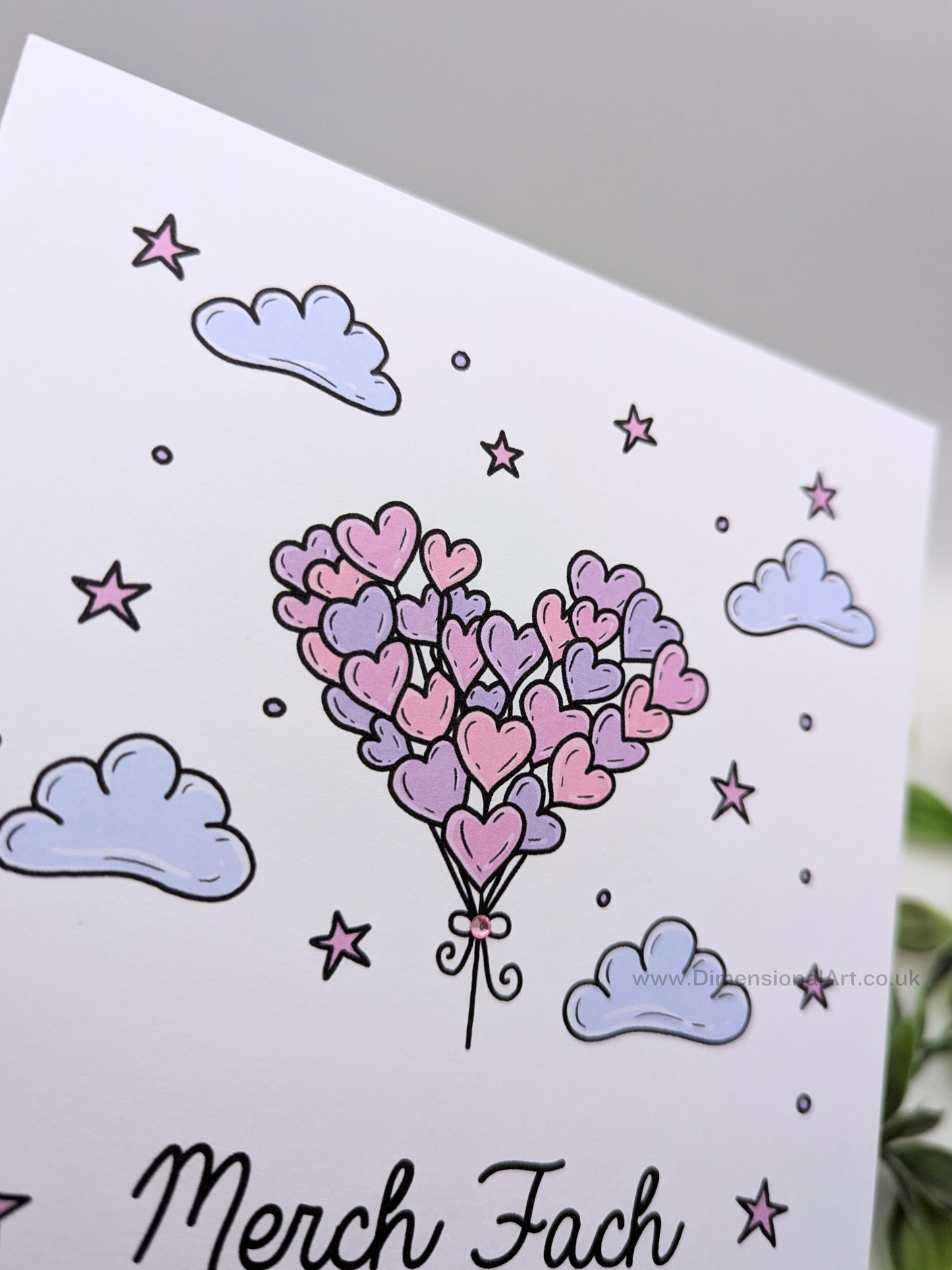 Merch Fach (Baby Girl) New Baby Card - Welsh