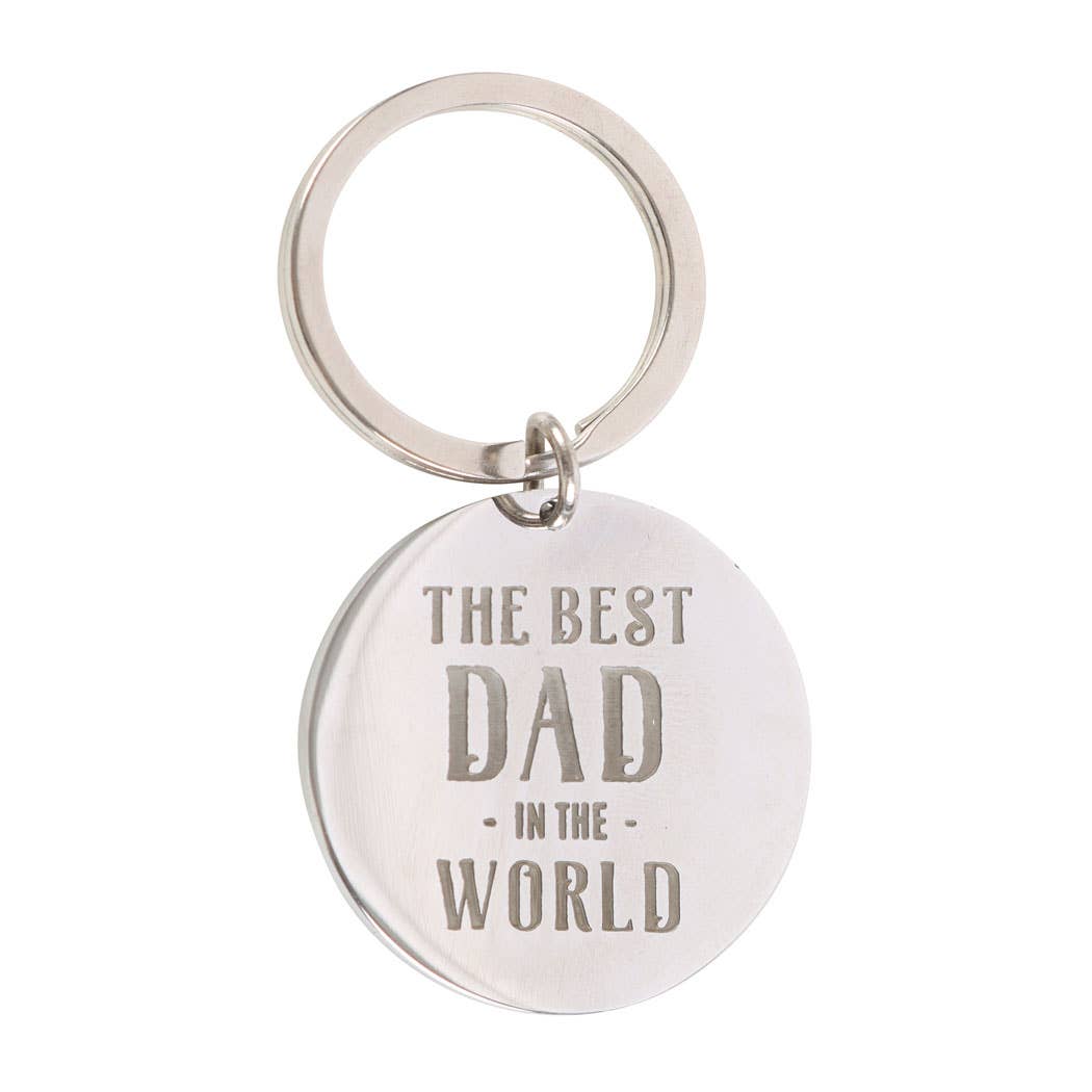 Best Dad in the World Father's Day Keyring