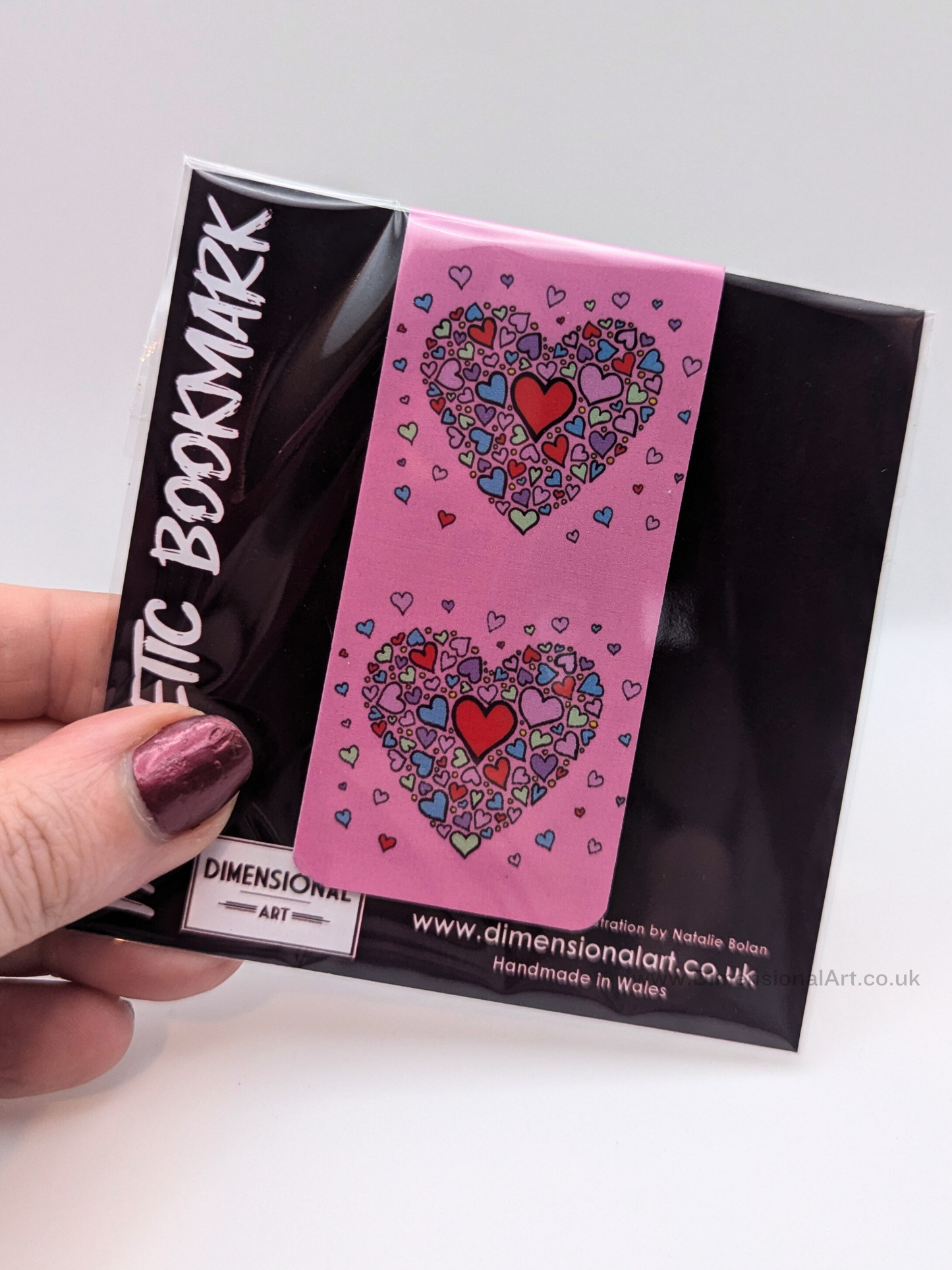 Hearts Magnetic Magnetic Bookmark
