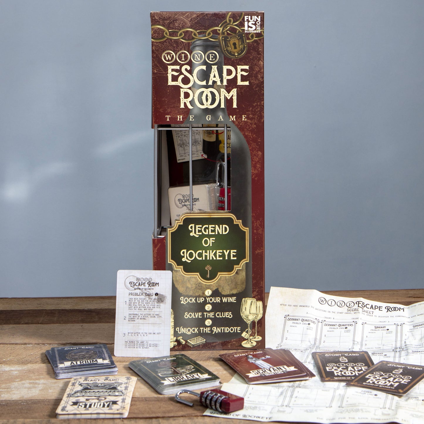Wine Escape Room Game - Legend of Lockeye - Wine Gifts