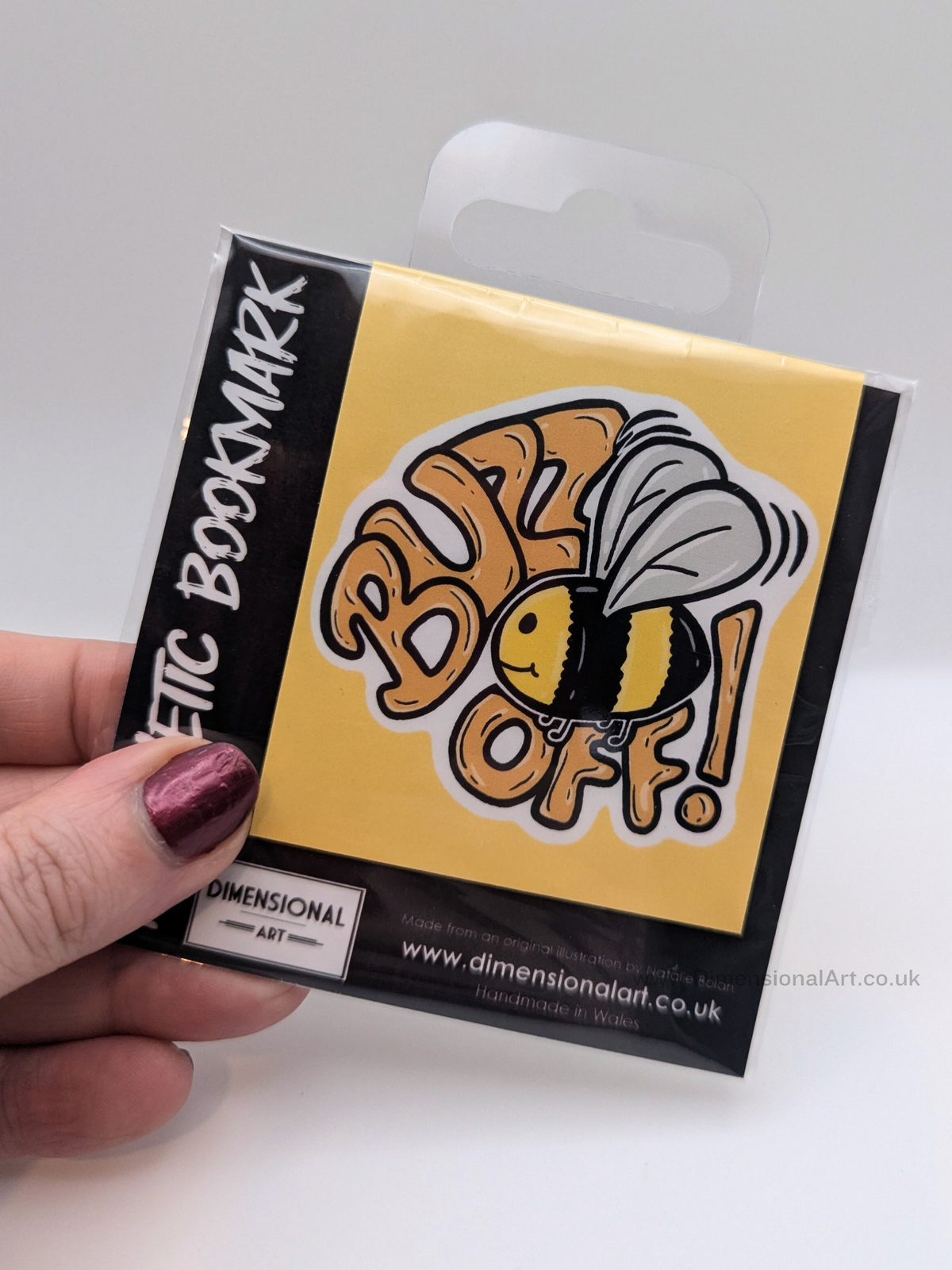 Buzz off Bee Magnetic Bookmark