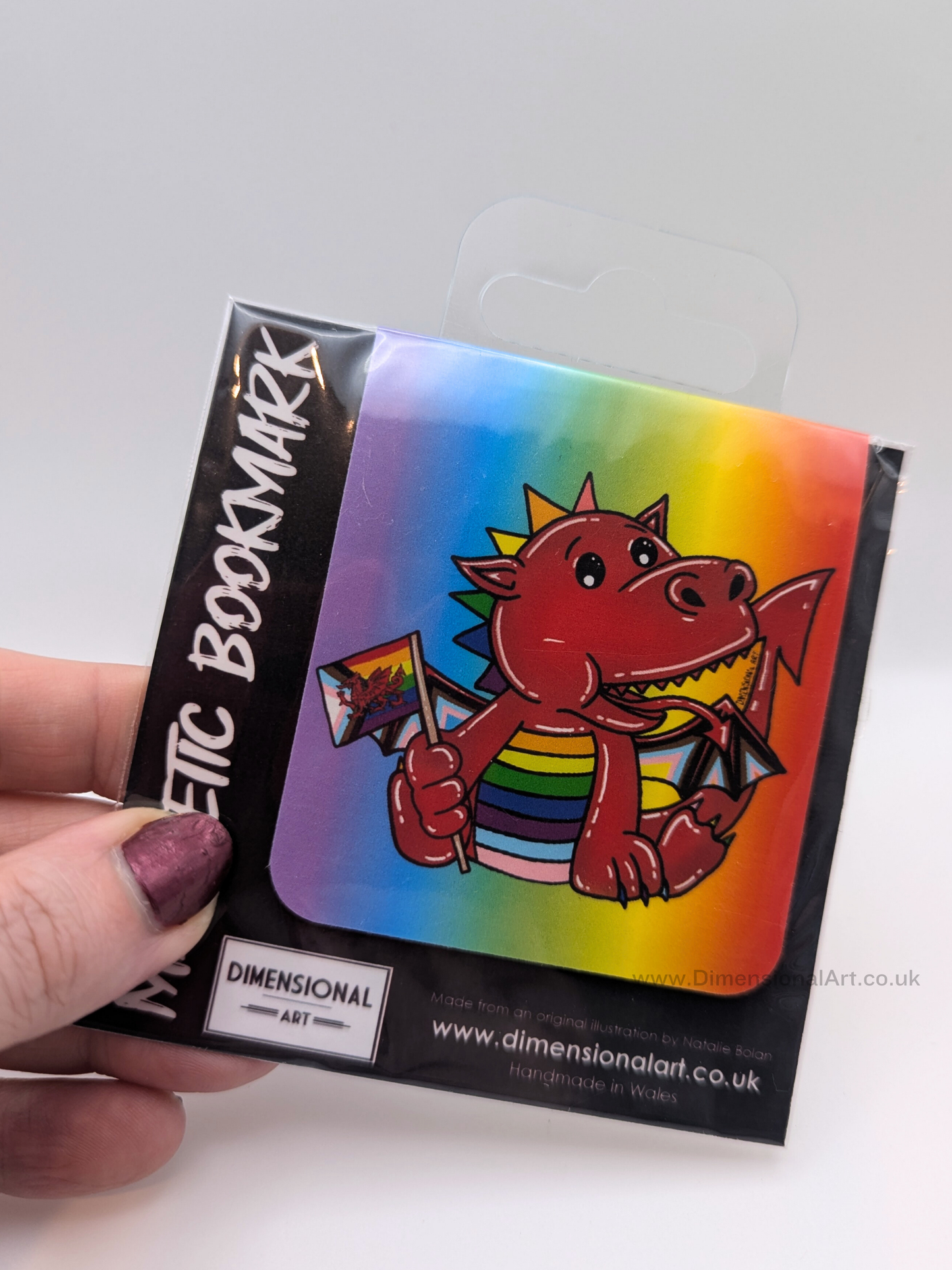 Pride Dragon Magnetic Bookmark