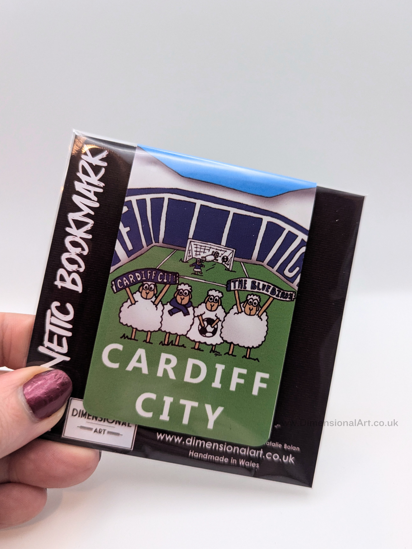 Cardiff City Football Sheep Magnetic Bookmark