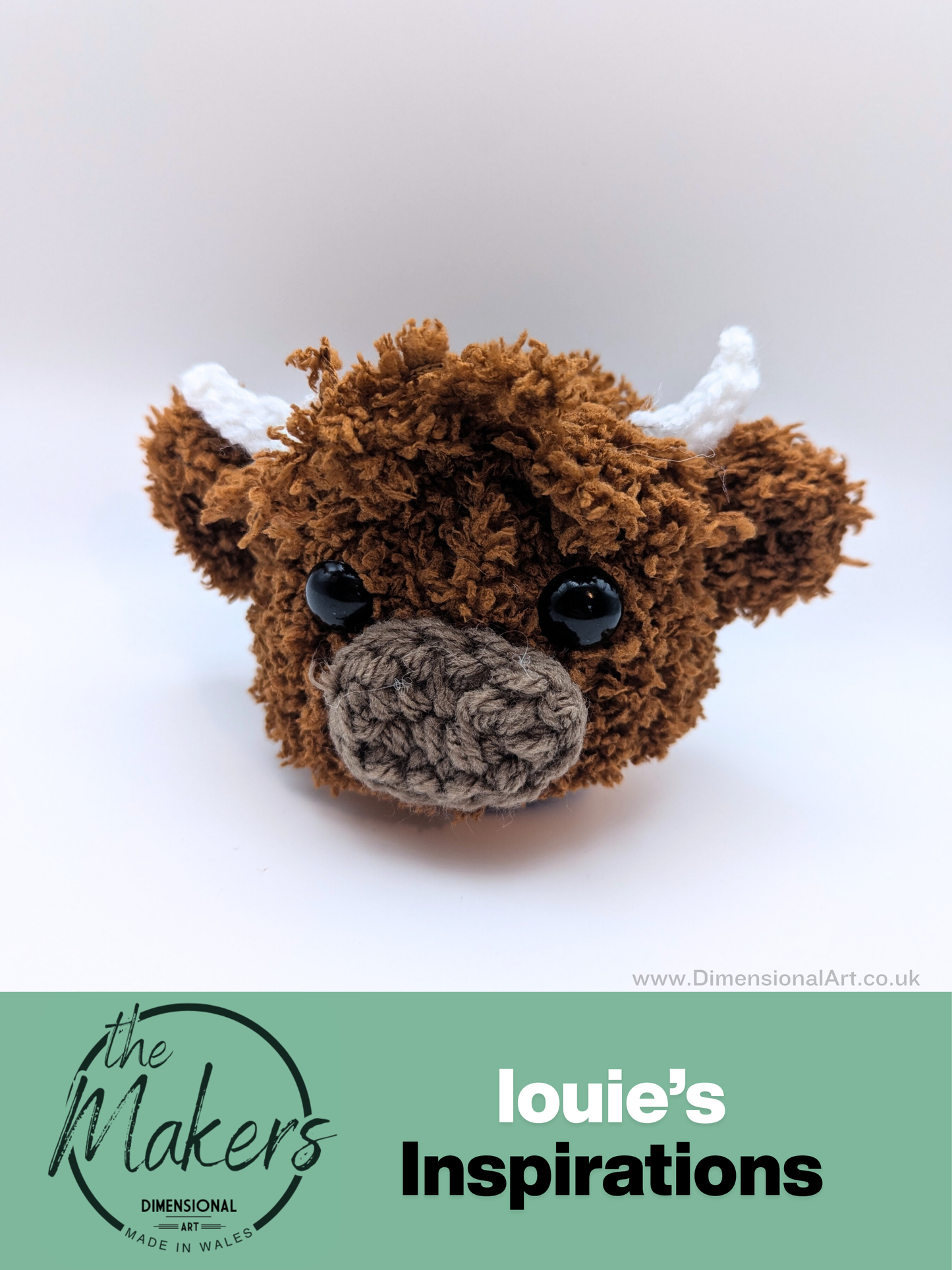 Highland Cow Crocheted Terry Chocolate Orange Cover