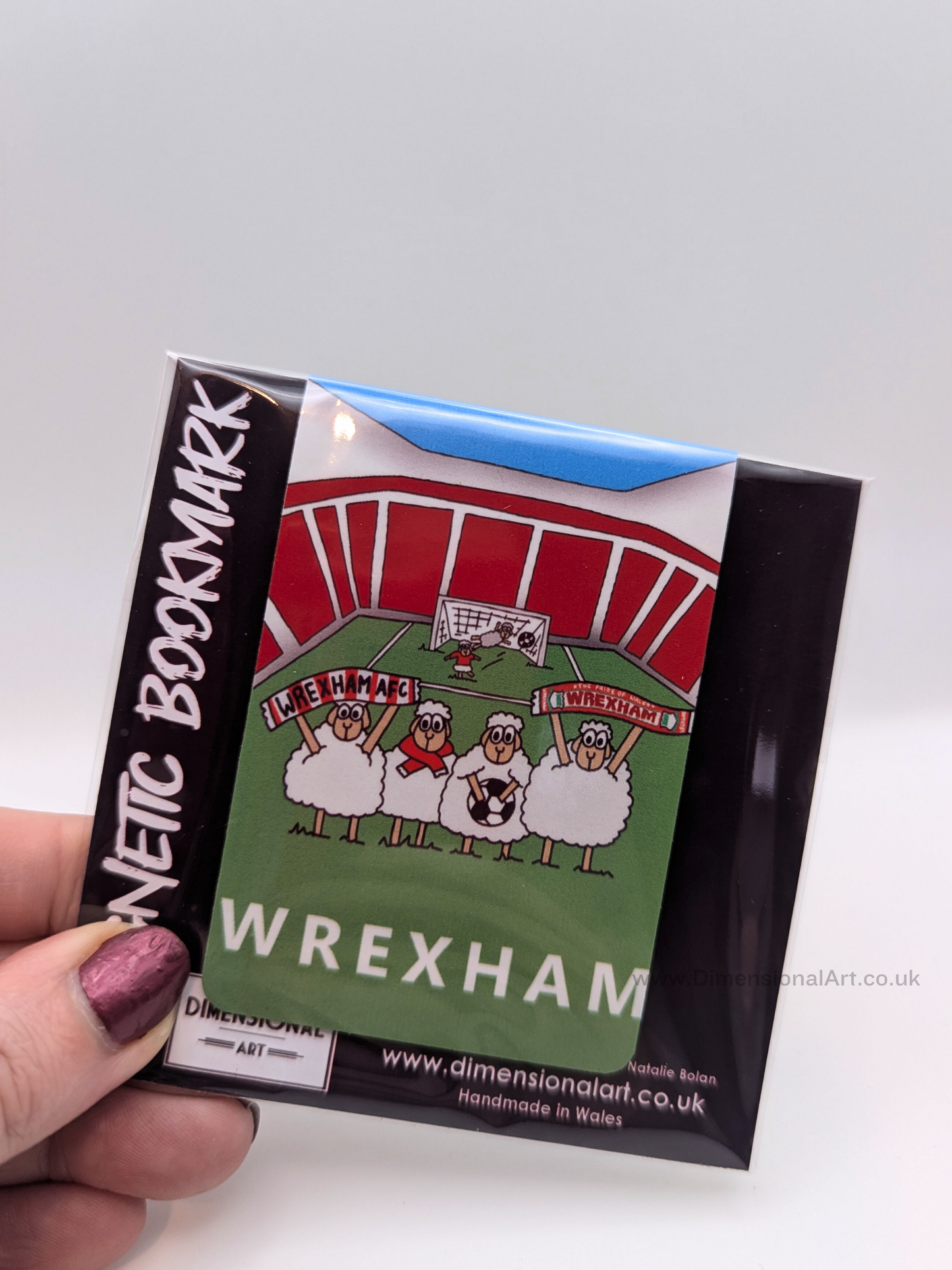 Wrexham Football Sheep Magnetic Bookmark