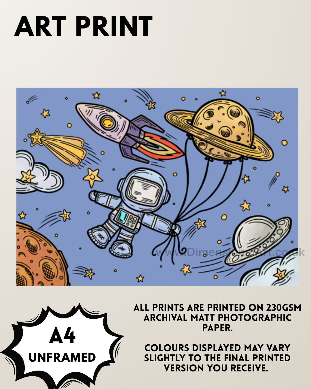 Space A4 Print