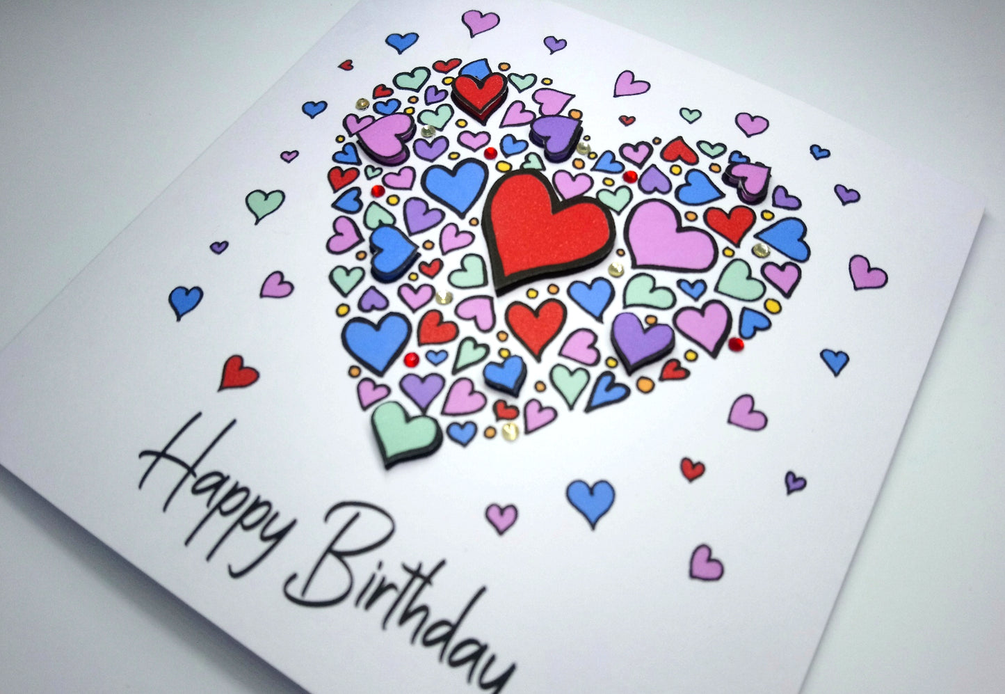 Heart Happy Birthday Card