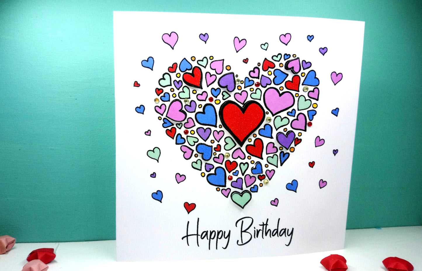 Heart Happy Birthday Card