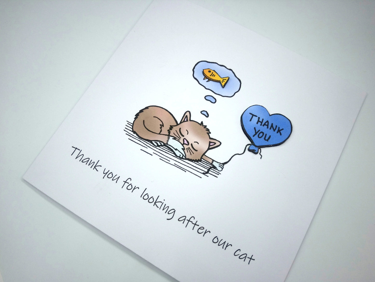 Thank you for looking after our cat Card