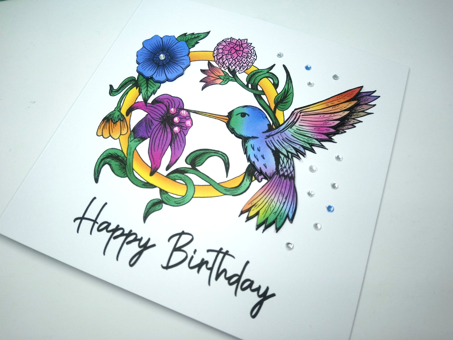 Humming bird Birthday Card