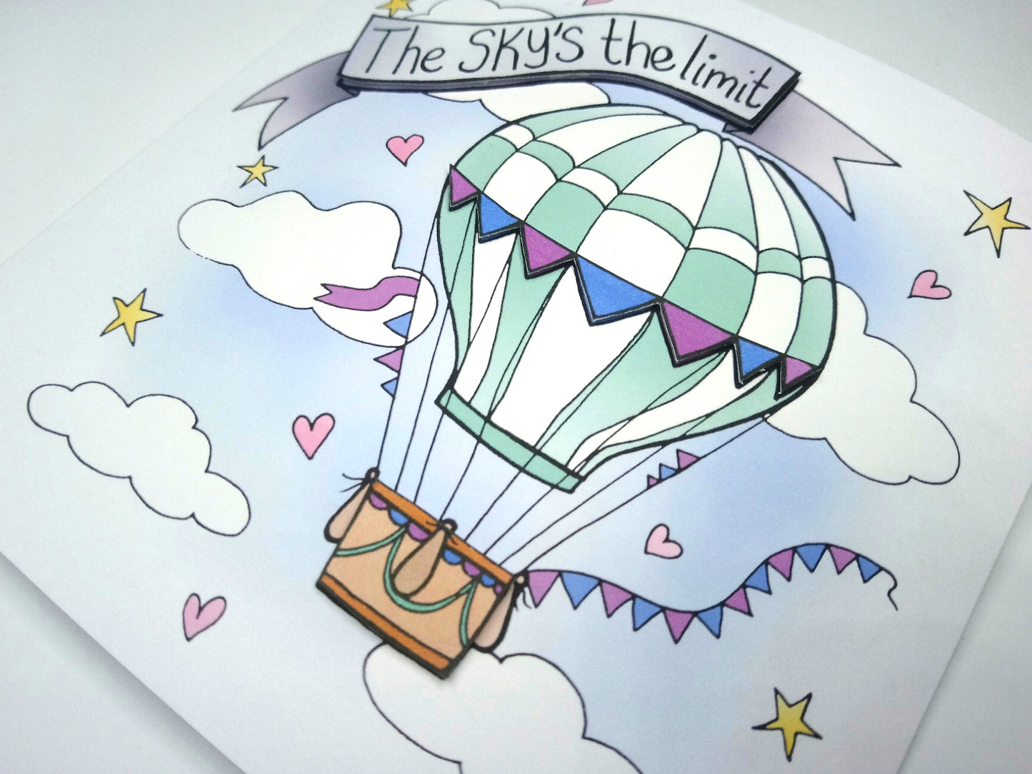Air balloon the sky's the limit Card
