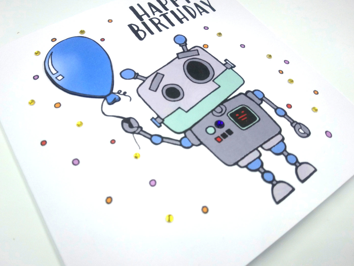 Robot Birthday Card